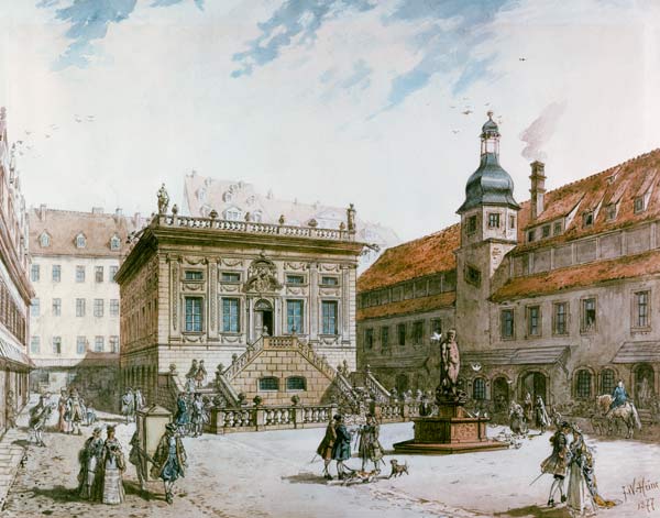 Leipzig, Alte Börse von Friedrich Wilhelm Heine