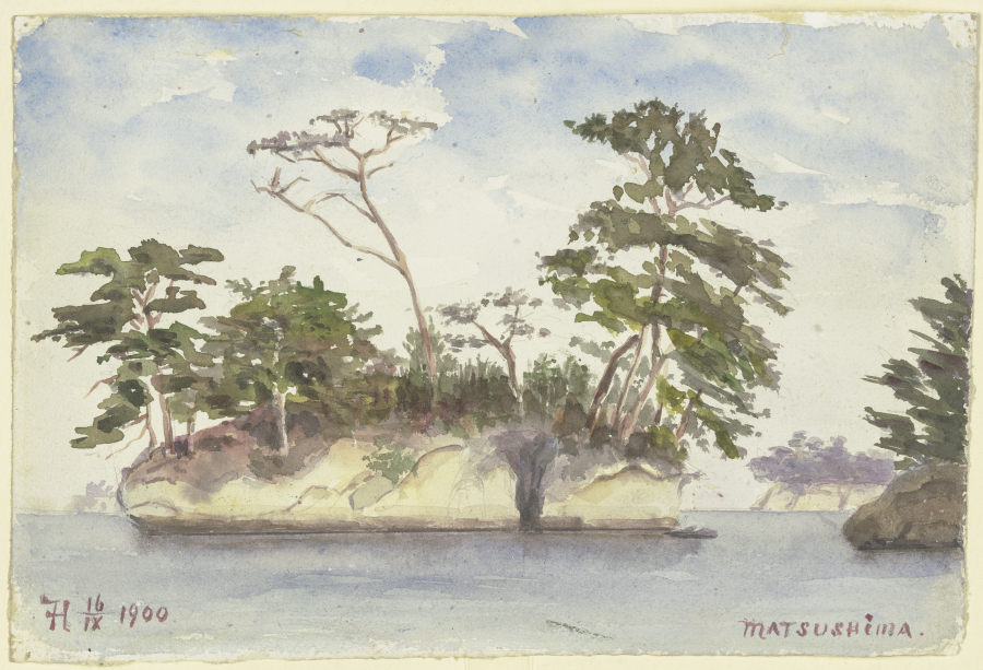 Inselgruppe vor Matsushima von Fritz Hauck