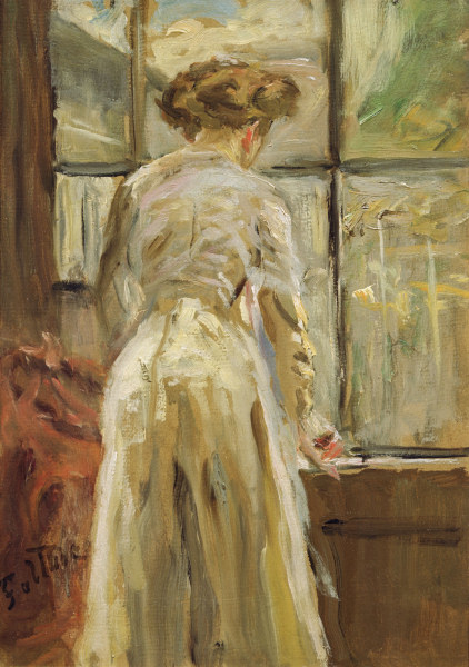 Fritz von Uhde, Woman at the Window von Fritz von Uhde