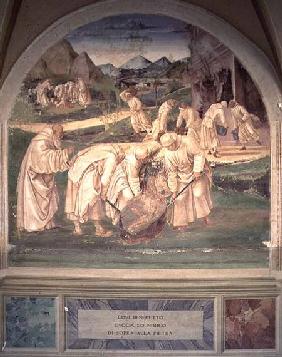 The Life of St. Benedict (fresco) (detail)