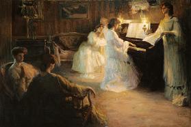 Young Girls at a Piano 1906