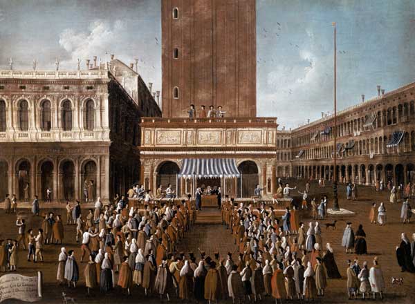 Public Lottery at the Loggetta, the Piazza San Marco, Venice von Gabriele Bella