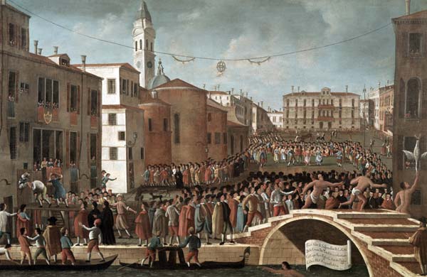 Festival of the Blessed Virgin Mary on the 2nd February at Santa Maria Formosa, Venice von Gabriele Bella