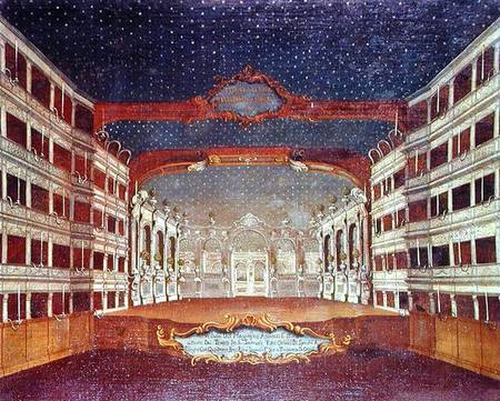Interior of the San Samuele Theatre, Venice von Gabriele Bella