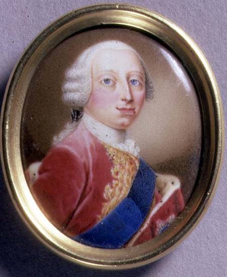 Portrait Miniature of Frederick Louis, Prince of Wales (1707-51) von Gaetano Manini