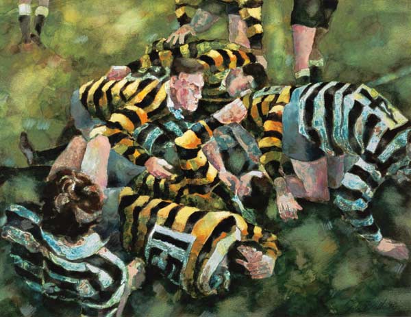 Farnham Rugby Club Scoring a Try von Gareth Lloyd  Ball