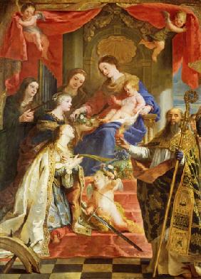 Maria mit dem Kind und den hll. MariaMagdalena, Cäcilia,Dorothea,Katharina