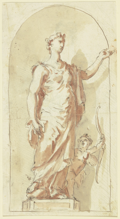 Venus mit Cupido (Scheinskulptur) von Gaspare Diziani