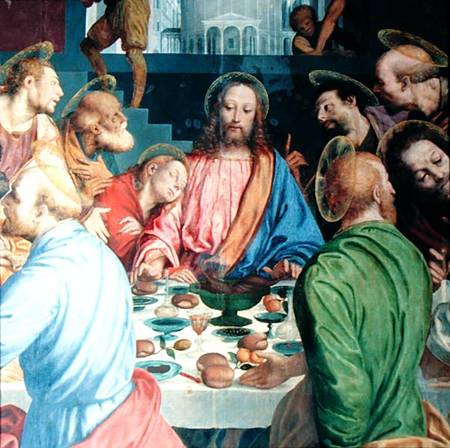 The Last Supper, detail of Christ von Gaudenzio G. de Vincio Ferrari