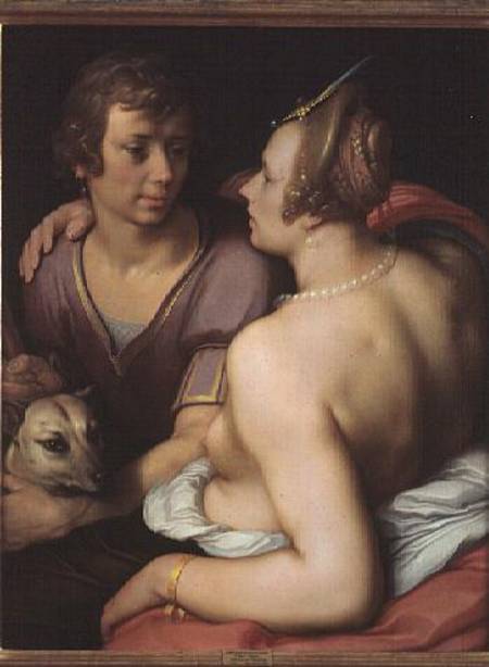 Venus and Adonis von (gen. van Haarlem) Cornelisz Cornelis