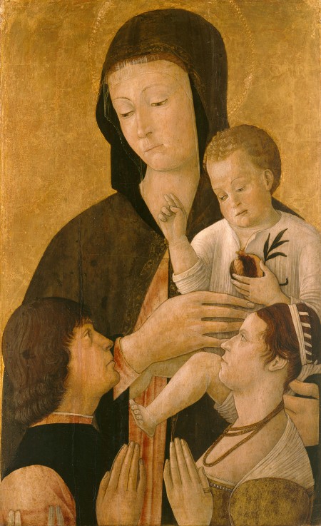 Maria mit dem Kinde und zwei Stiftern von Gentile Bellini