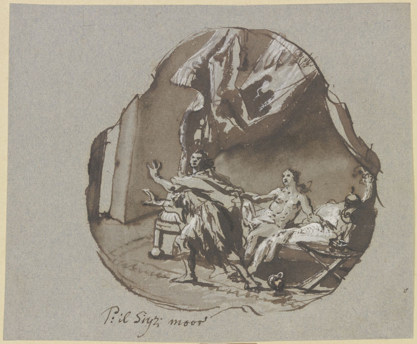 Josef und die Frau des Potiphar von Georg Anton Urlaub