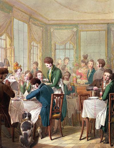 The Restaurant in the Palais Royal 1831  on