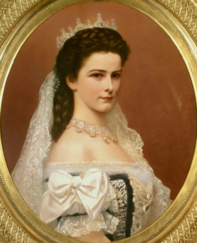 Empress Elizabeth of Bavaria (1837-98) in Hungarian costume von Georg Raab