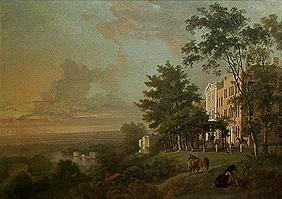 Blick von der Terrasse von Richmond Hill /ausgeführt m.William S.Gilpin 1762