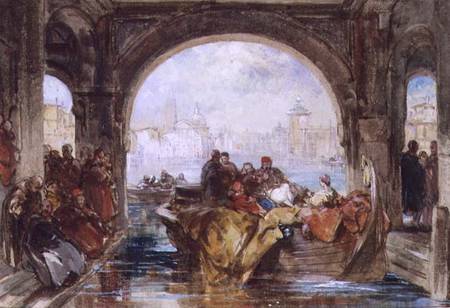 The Doge's Watergate at Venice von George Cattermole