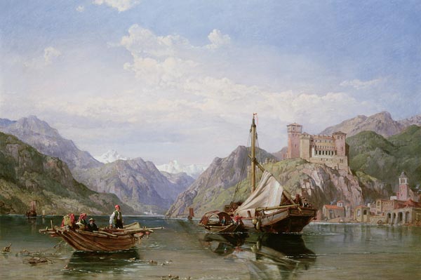 Angera on Lake Maggiore von George Clarkson Stanfield