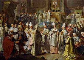 Die Bischofsweihe des Kurfürsten Clemens August durch Benedikt XIII. 1727