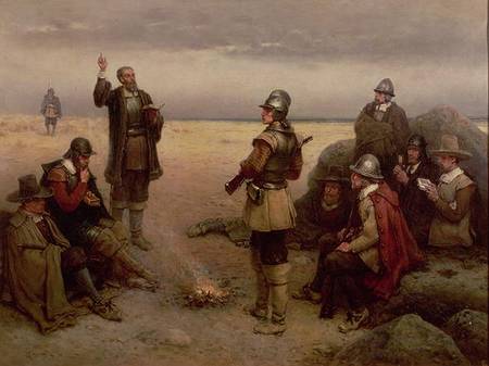 The Landing of the Pilgrim Fathers von George Henry Boughton