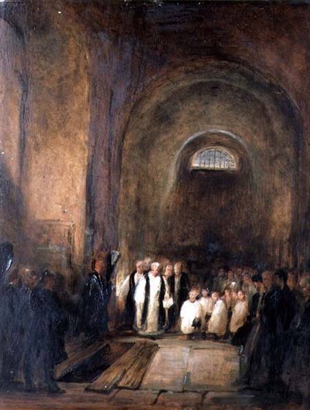 Turner's (1775-1851) Burial in the Crypt of St. Paul's von George Jones