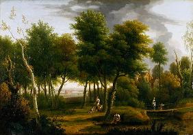 Woody Landscape, 1757 (oil on canvas) 1780