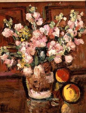 A Still Life of Fruit and Flowers