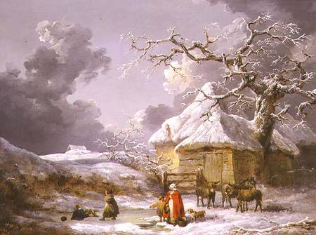 A Fall on the Ice von George Morland