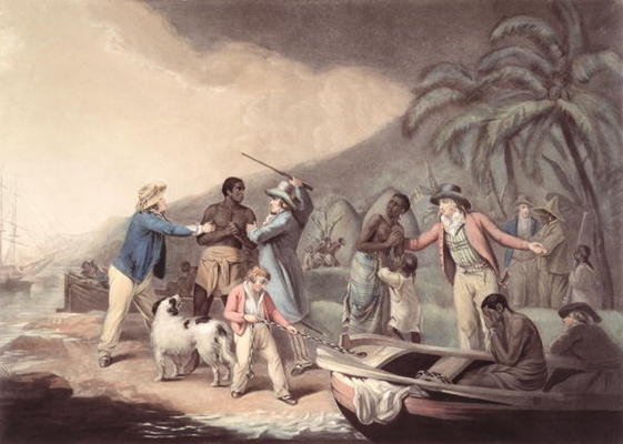 The Slave Trade, engraved by J.R. Smith (coloured engraving) von George Morland