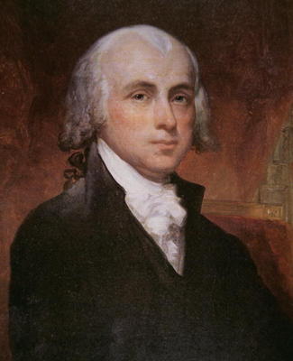 James Madison (1751-1836) (colour litho) von George Peter Alexander Healy