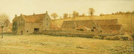 The Old Tithe Barn and Farm House near Bradford-on-Avon von George Price Boyce