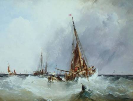 Shipping in the Solent von George the Elder Chambers