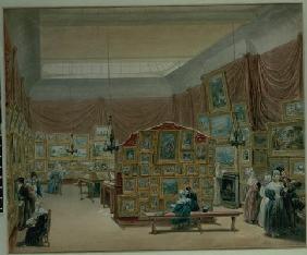 Interior of the Gallery of the New Society of Painters in Watercolour, Old Bond Street, 1834 1917