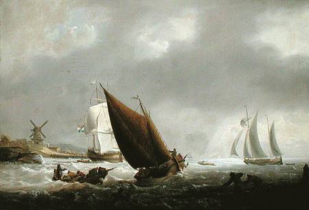 Shipping off a Dutch Estuary von George Webster