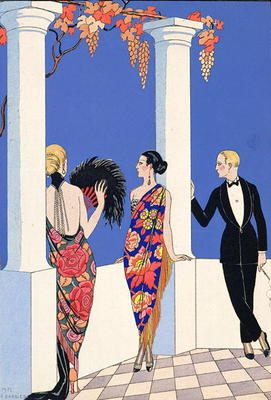 The Taste of Shawls, 1922 (pochoir print) von Georges Barbier