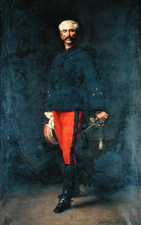 General Gaston Auguste (1830-1909) Marquis de Gallifet von Georges Becker
