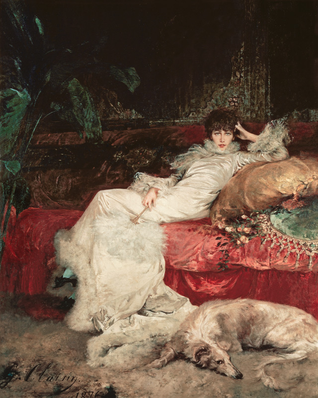 Sarah Bernhardt (1844-1923) von Georges Clairin