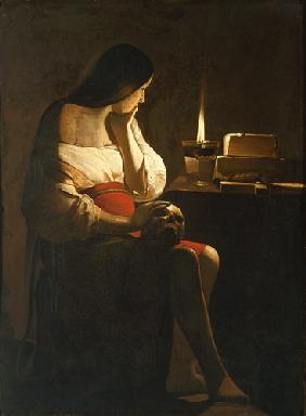 Die hl. Magdalena mit dem Nachtlicht (genannt: Madeleine Terff)