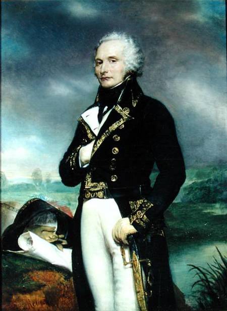 Portrait of Viscount Alexandre-Francois-Marie de Beauharnais (1760-94) after a painting by J. Guerin von Georges Rouget