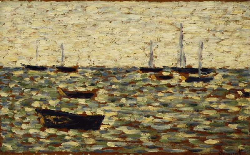 Das Meer bei Grandcamp (La Mer a Grandcamp) von Georges Seurat