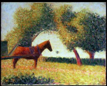 The Harnessed Horse von Georges Seurat