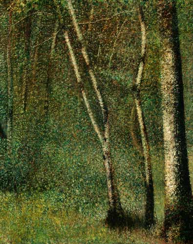 In the Forest at Pontaubert von Georges Seurat