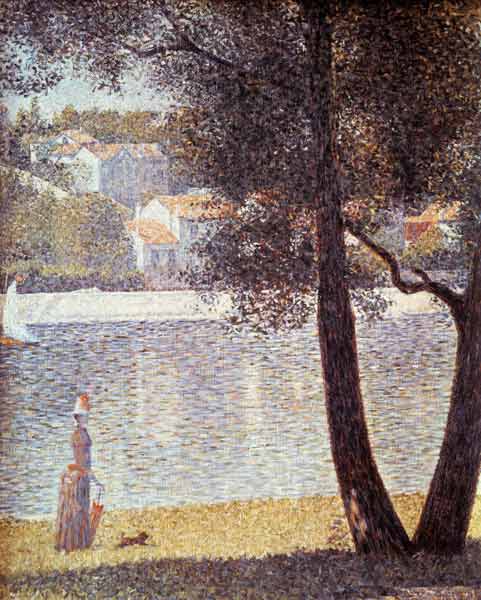 The Seine at Courbevoie von Georges Seurat