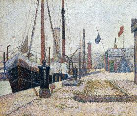 Die Maria im Hafen von Honfleur 1886