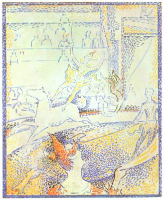 Zirkus (Skizze) von Georges Seurat