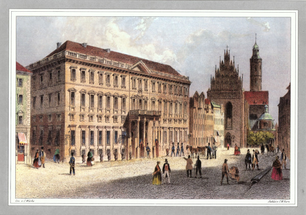 Breslau, Alte Regierung ,  nach Zeichnung von Carl Würbs von Georg Michael Kurz