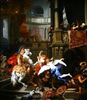 The Explusion of Heliodorus from the Temple, 1674 (oil on canvas) 1780