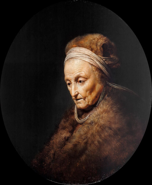 Bildnis von Rembrandts Mutter von Gerard Dou