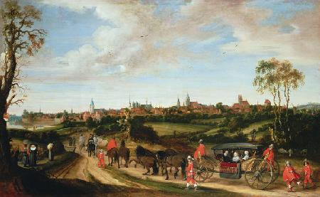 The Dutch Envoy Adriaan Pauw arriving at Munster 1648