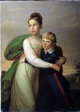 Prinz Albrecht von Preußen (1809-1872) und Luise von Preußen (1808–1870), Kinder des Königs Friedric