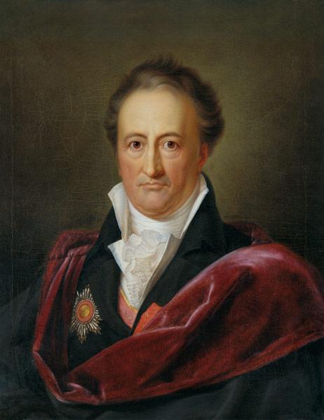 Porträt des Dichters Johann Wolfgang von Goethe (1749-1832) 1810
